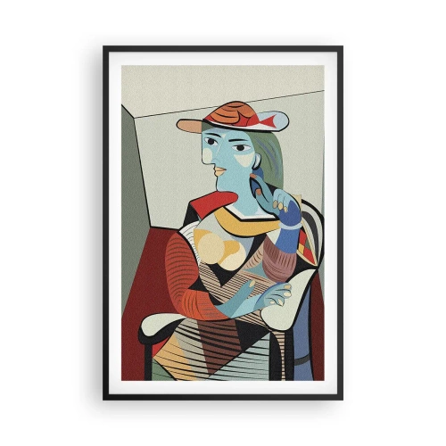Plagát v čiernom ráme - Očami Picassa - 61x91 cm
