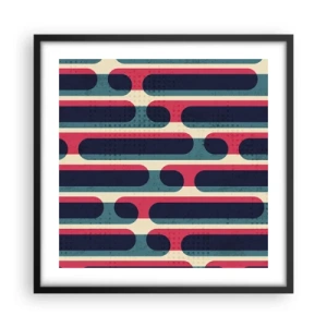 Plagát v čiernom ráme - Dovnútra a dopredu - 50x50 cm