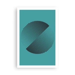Plagát - Kruh – geometrická variácia - 61x91 cm
