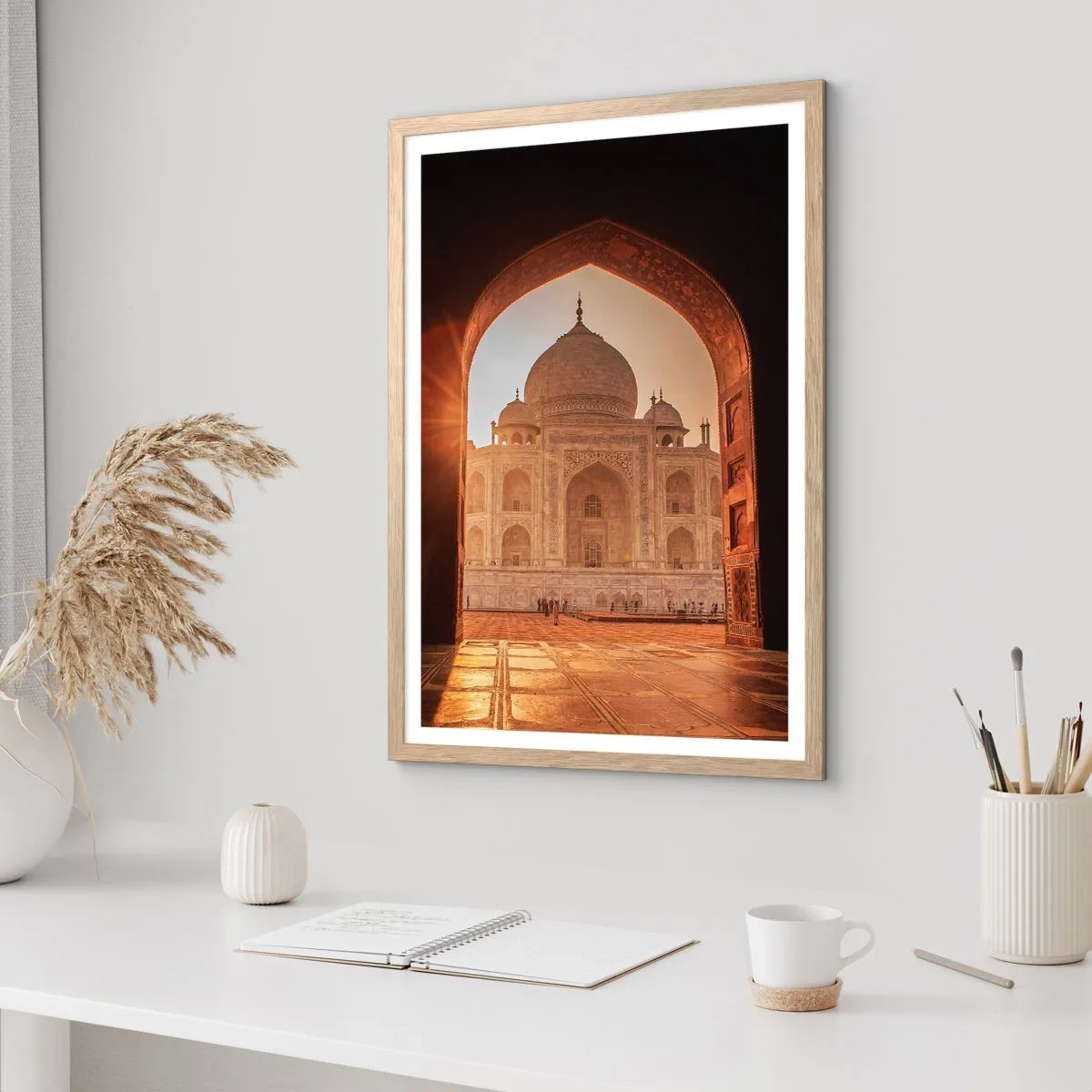 Plagát v ráme zo svetlého duba - Pamätník nadpozemskej lásky - 30x40 cm