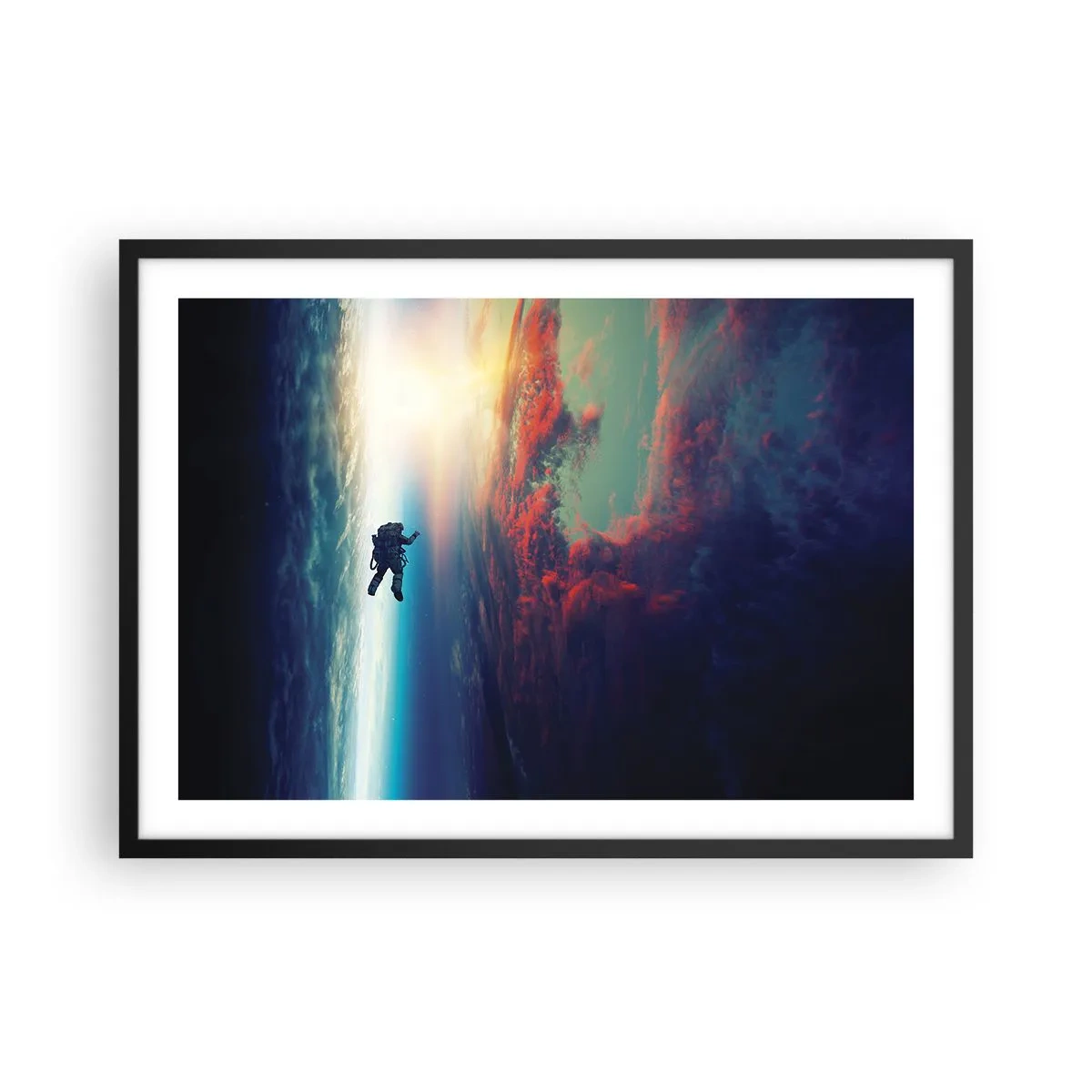 Plagát v čiernom ráme - Tvárou v tvár vesmíru - 70x50 cm