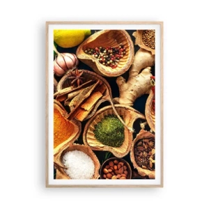 Plagát v ráme zo svetlého duba - Vezmi si, čo chceš - 70x100 cm