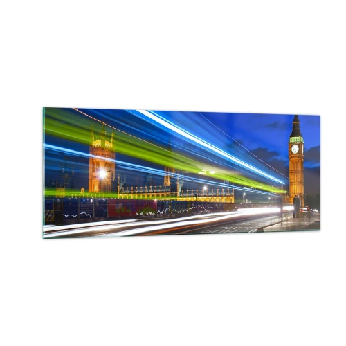 Obraz na skle - Pod dohľadom Big Bena - 100x40 cm