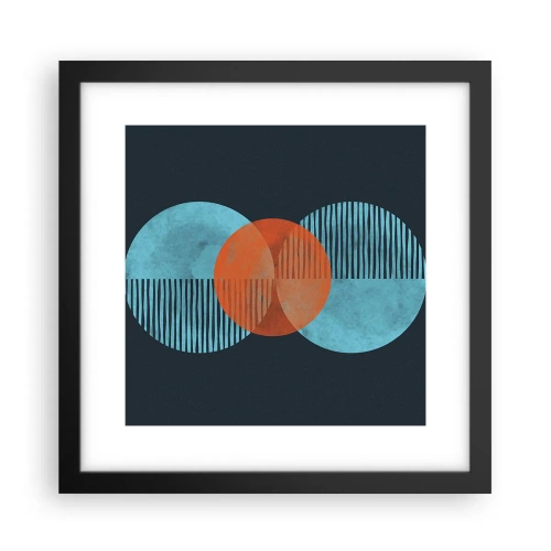 Plagát v čiernom ráme - Symetrická kompozícia - 30x30 cm