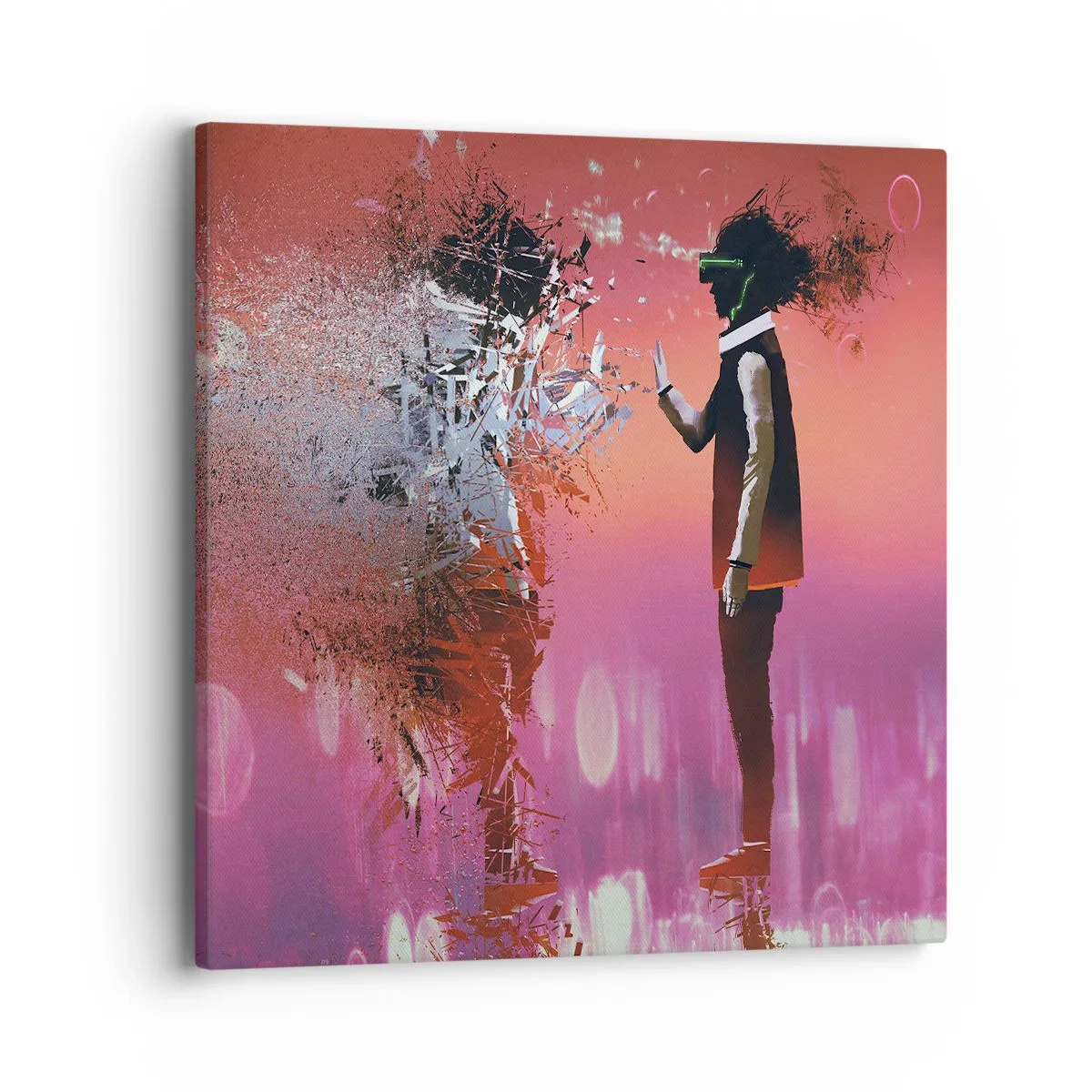 Obraz na plátne - Je možné nahliadnuť do seba? - 40x40 cm