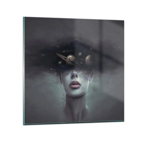 Obraz na skle - A planéty… - 30x30 cm