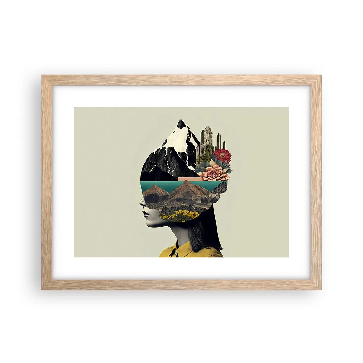 Plagát v ráme zo svetlého duba - Žena – vždy tajomstvo - 40x30 cm