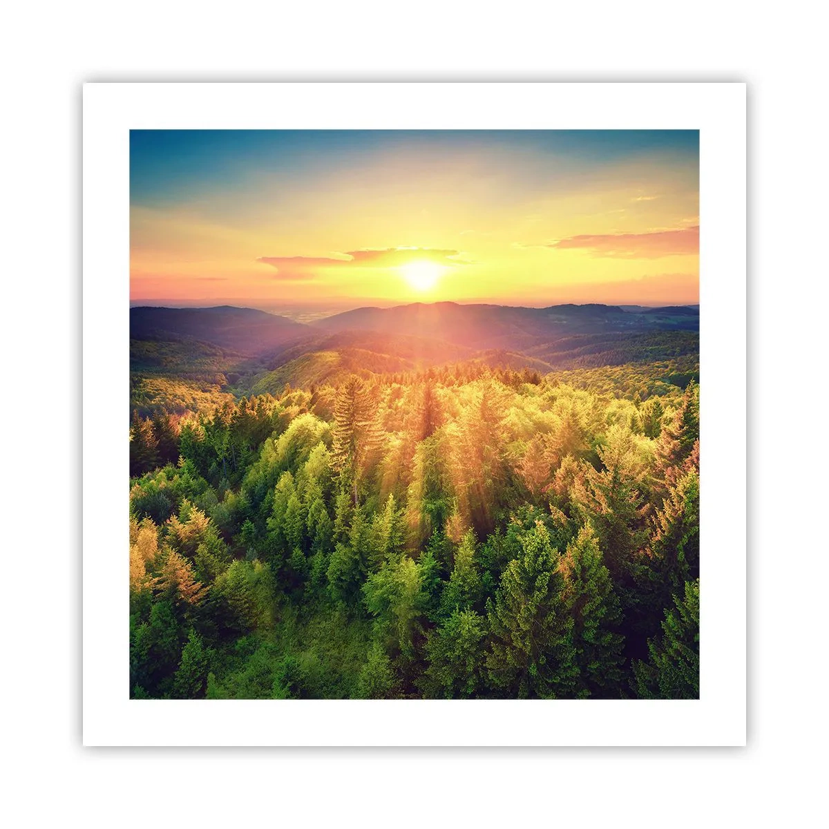 Plagát - Vrcholky a vrcholy - 50x50 cm