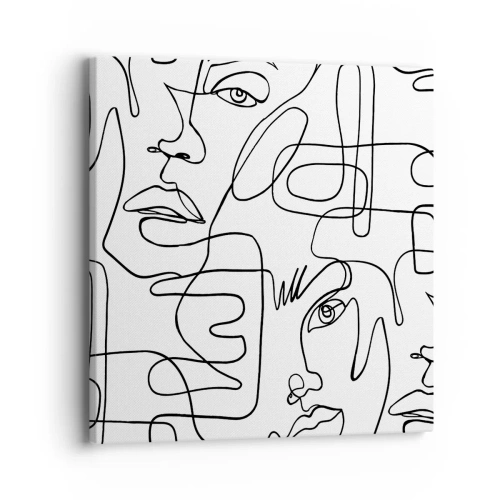 Obraz na plátne - V spletených emóciách - 40x40 cm