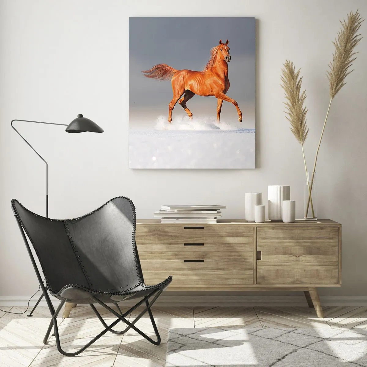 Obraz na skle - Tancujúca elegancia - 50x70 cm