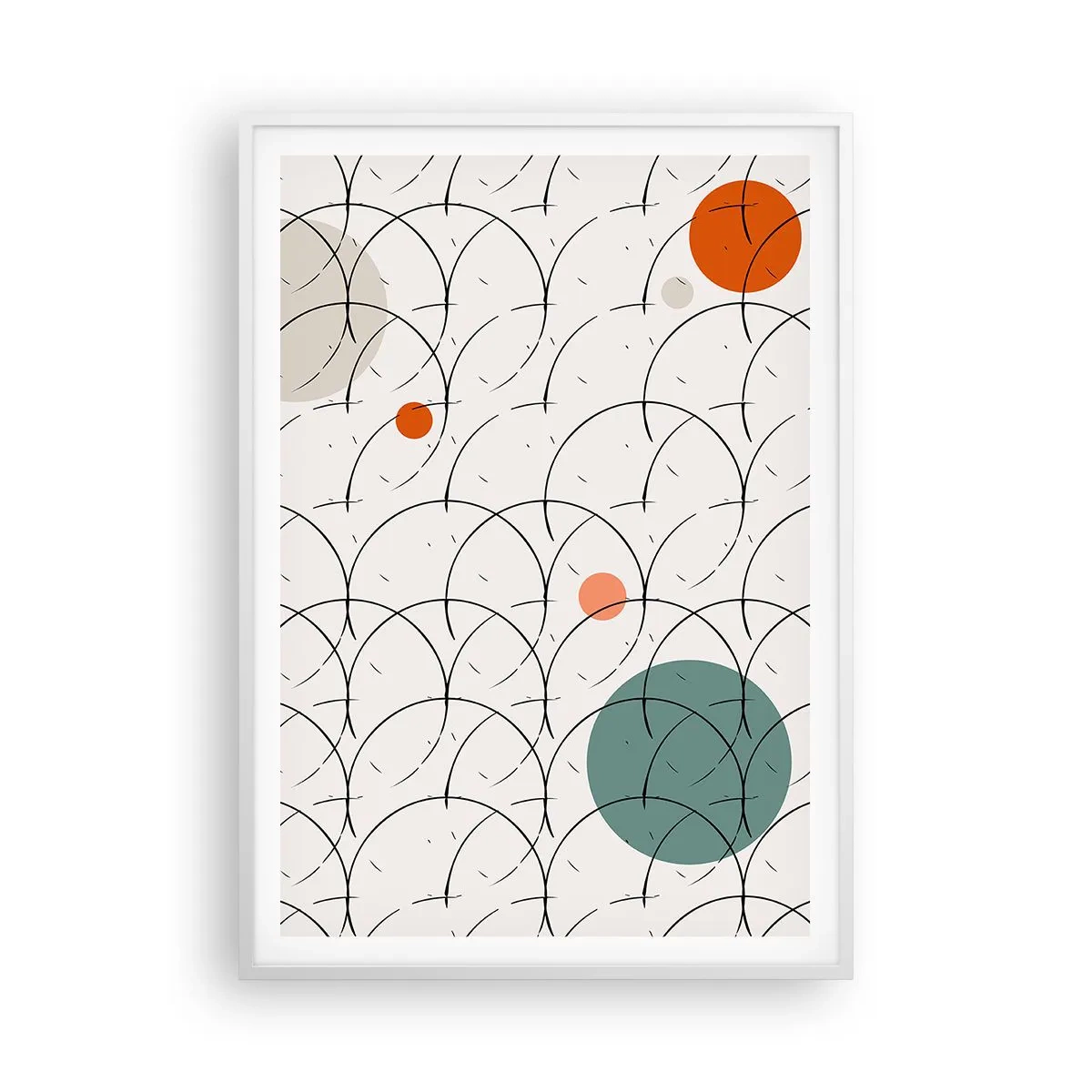 Plagát v bielom ráme - V duchu pop-artu - 70x100 cm