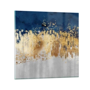 Obraz na skle - Moderná kompozícia s iskrou - 60x60 cm