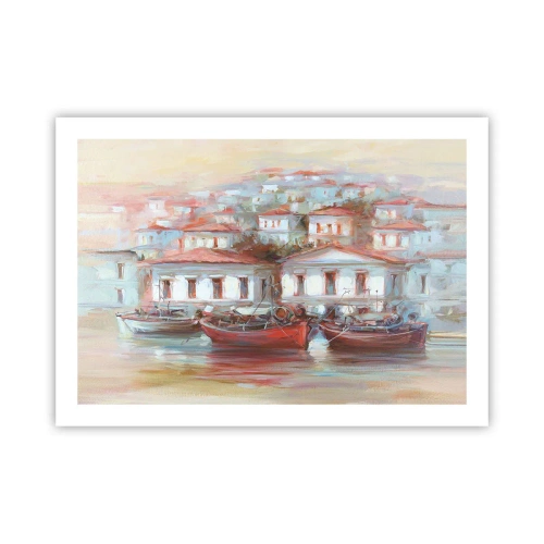 Plagát - Šťastné mestečko - 70x50 cm