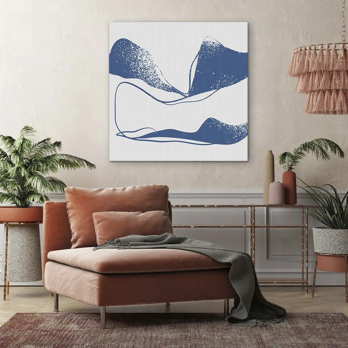 Obraz na plátne - Okrídlená abstrakcia - 70x70 cm