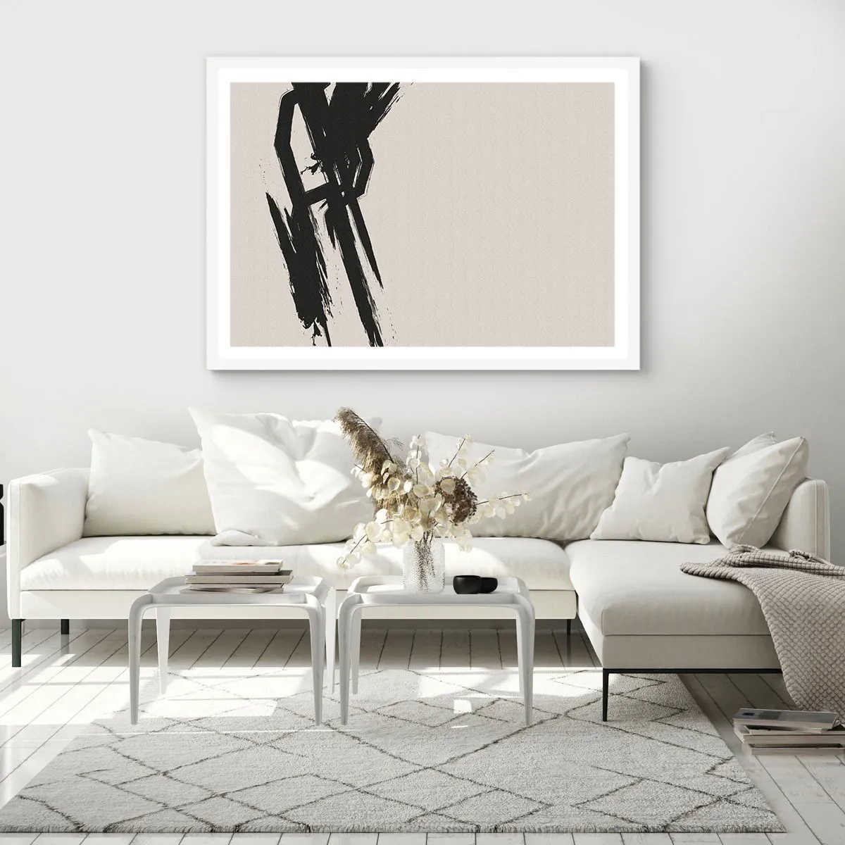 Plagát v bielom ráme - Nezastaviteľná hybnosť - 91x61 cm