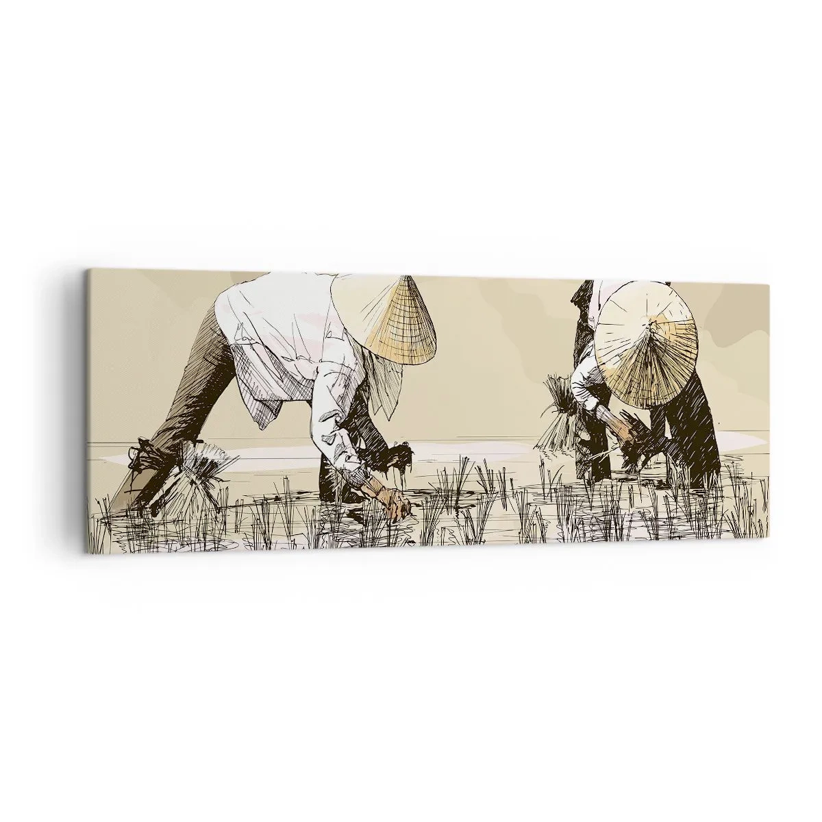 Obraz na plátne - Úspešný zber - 140x50 cm