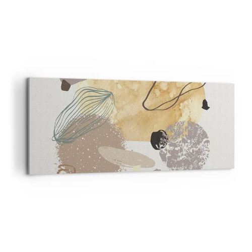Obraz na plátne - Abstraktná slivka - 100x40 cm