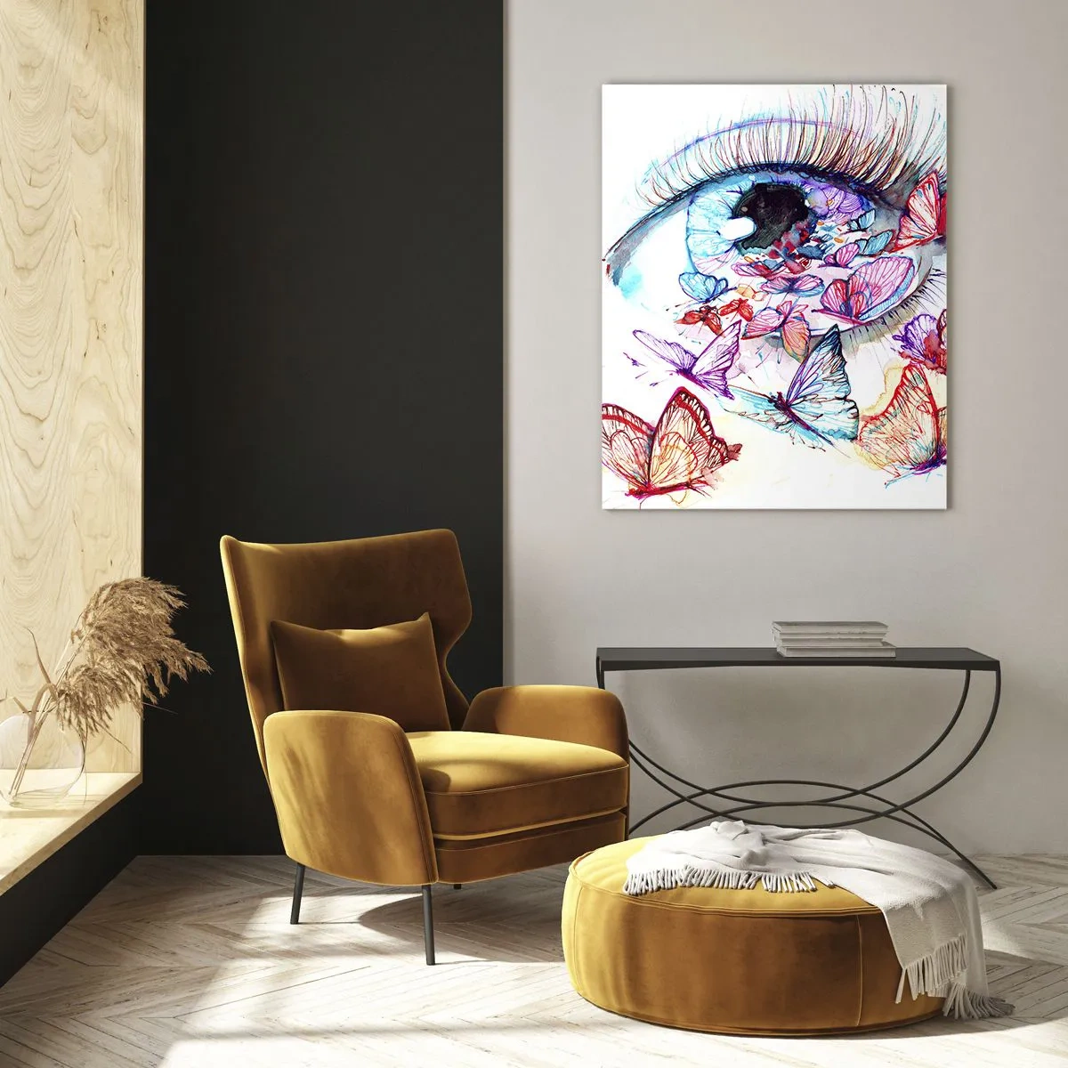 Obraz na skle - Rozprávkové kúzlo očí - 50x70 cm