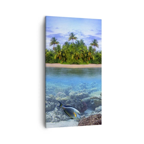 Obraz na plátne - Nebeský ostrov pozýva - 45x80 cm