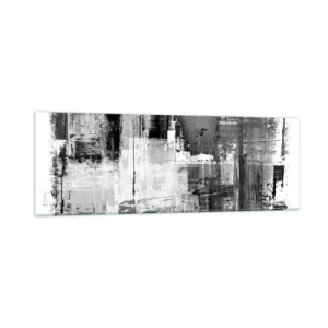 Obraz na skle - Sivé je krásne - 90x30 cm