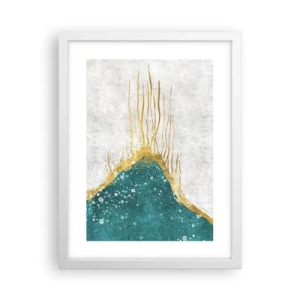 Plagát v bielom ráme - Zlatý príliv - 30x40 cm