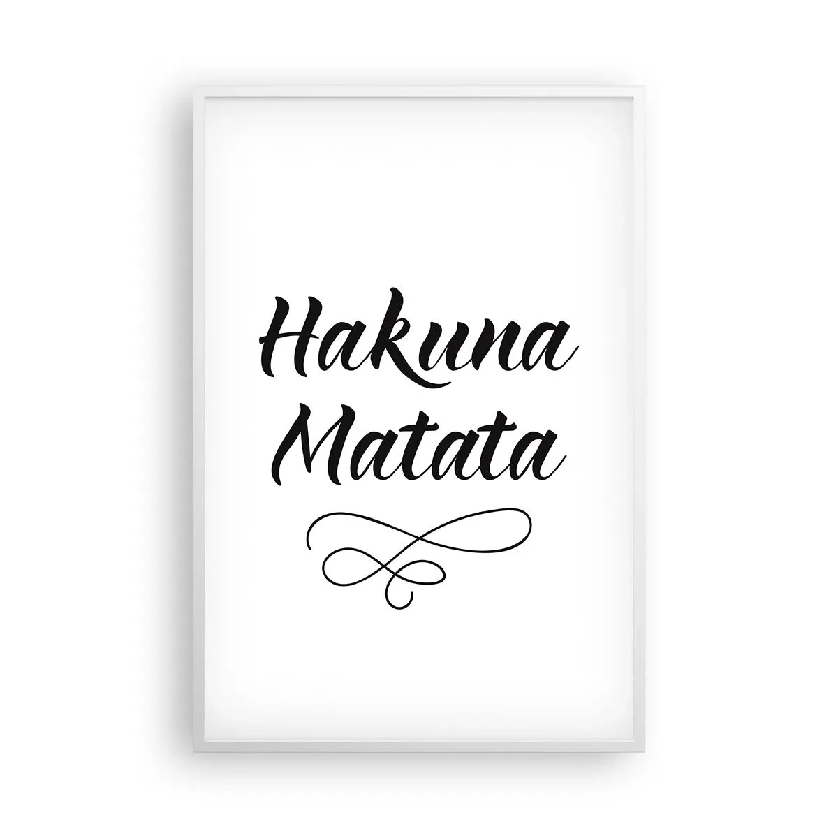 Plagát v bielom ráme - Najlepšia rada - 61x91 cm