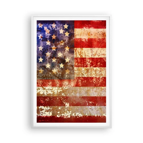 Plagát v bielom ráme - Chvála nekončí - 70x100 cm