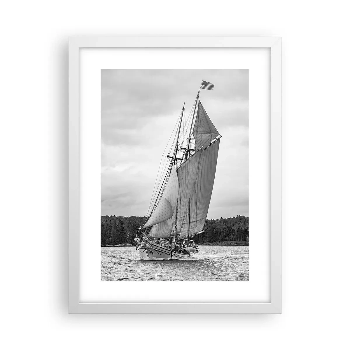Plagát v bielom ráme - Bratia vetra - 30x40 cm