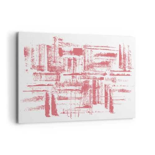 Obraz na plátne - Červené mesto - 100x70 cm