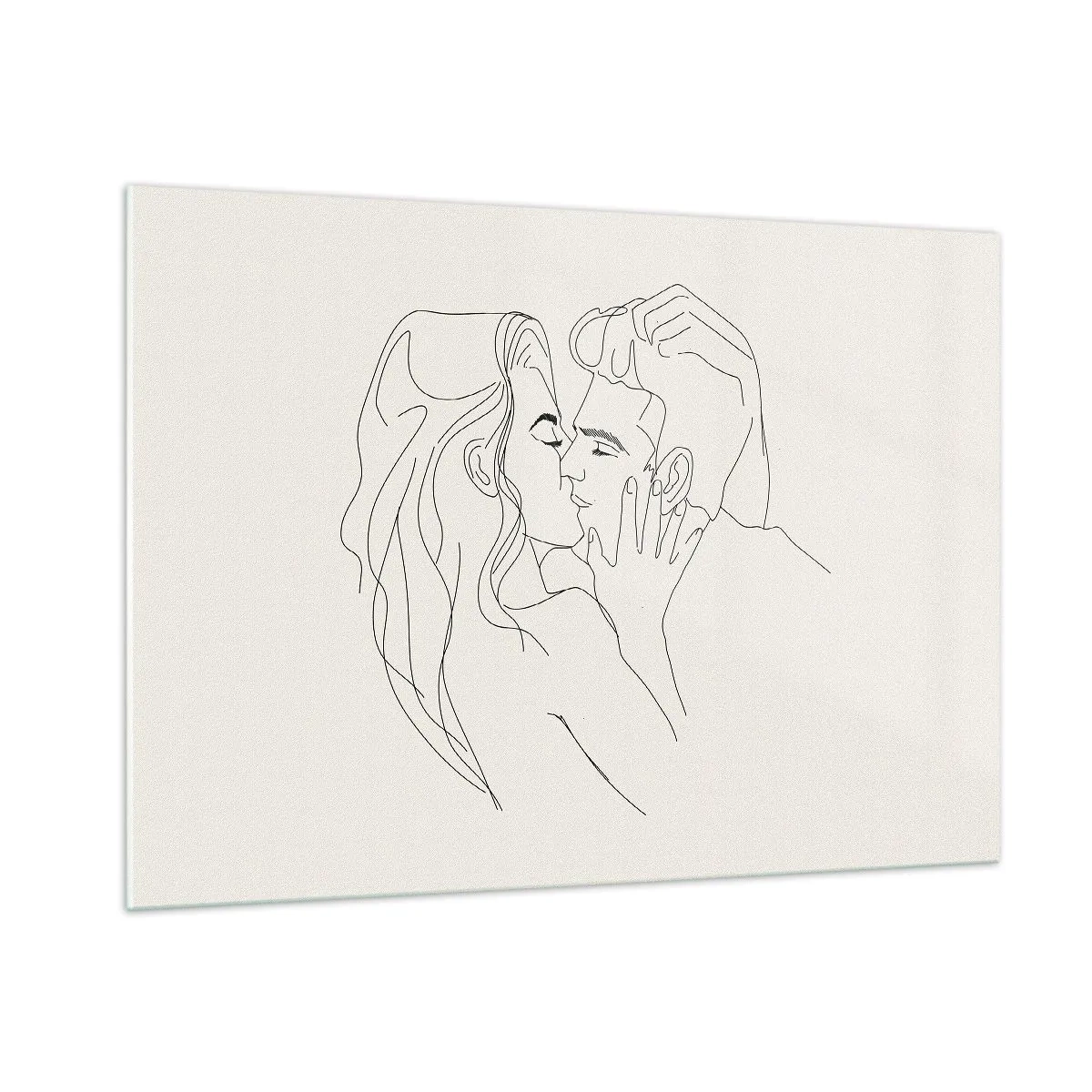 Obraz na skle - Zamotaní citom - 100x70 cm