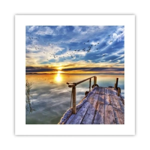 Plagát - Vietor ide odpočívať - 40x40 cm