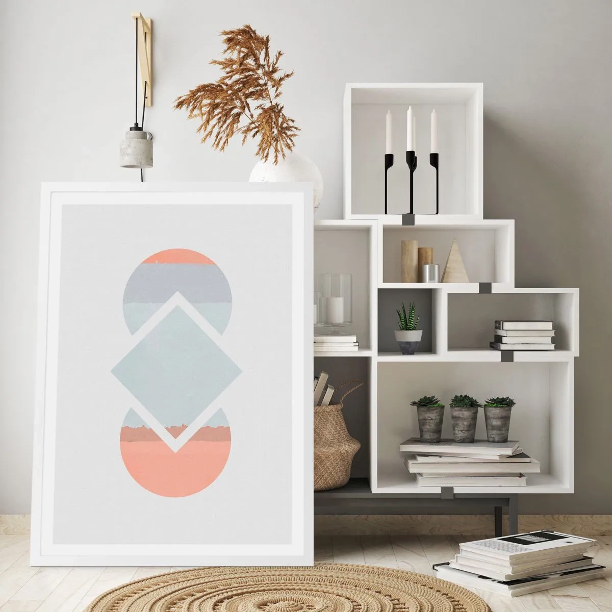 Plagát v bielom ráme - Situácia je jasná - 61x91 cm