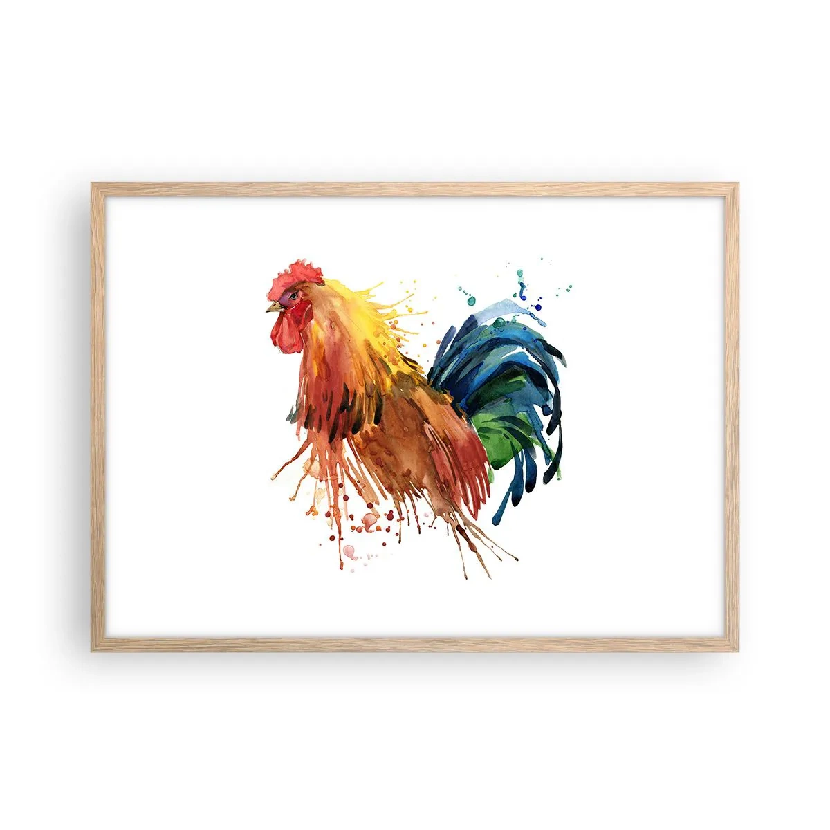 Plagát v ráme zo svetlého duba - Kráľovský šat, kráľovská pýcha - 70x50 cm