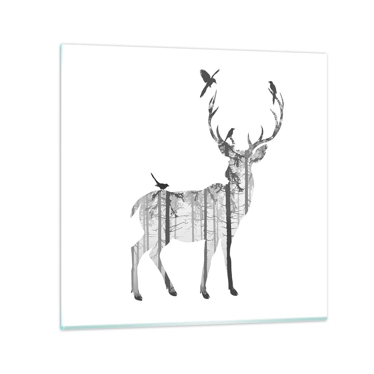 Obraz na skle - Dobrý duch lesa - 40x40 cm