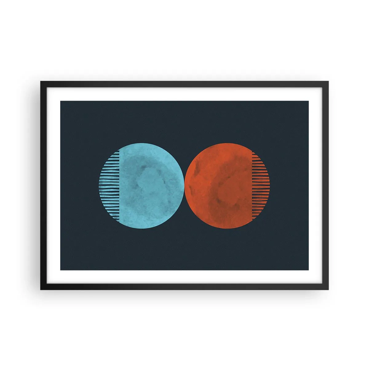 Plagát v čiernom ráme - Iba geometria? - 70x50 cm