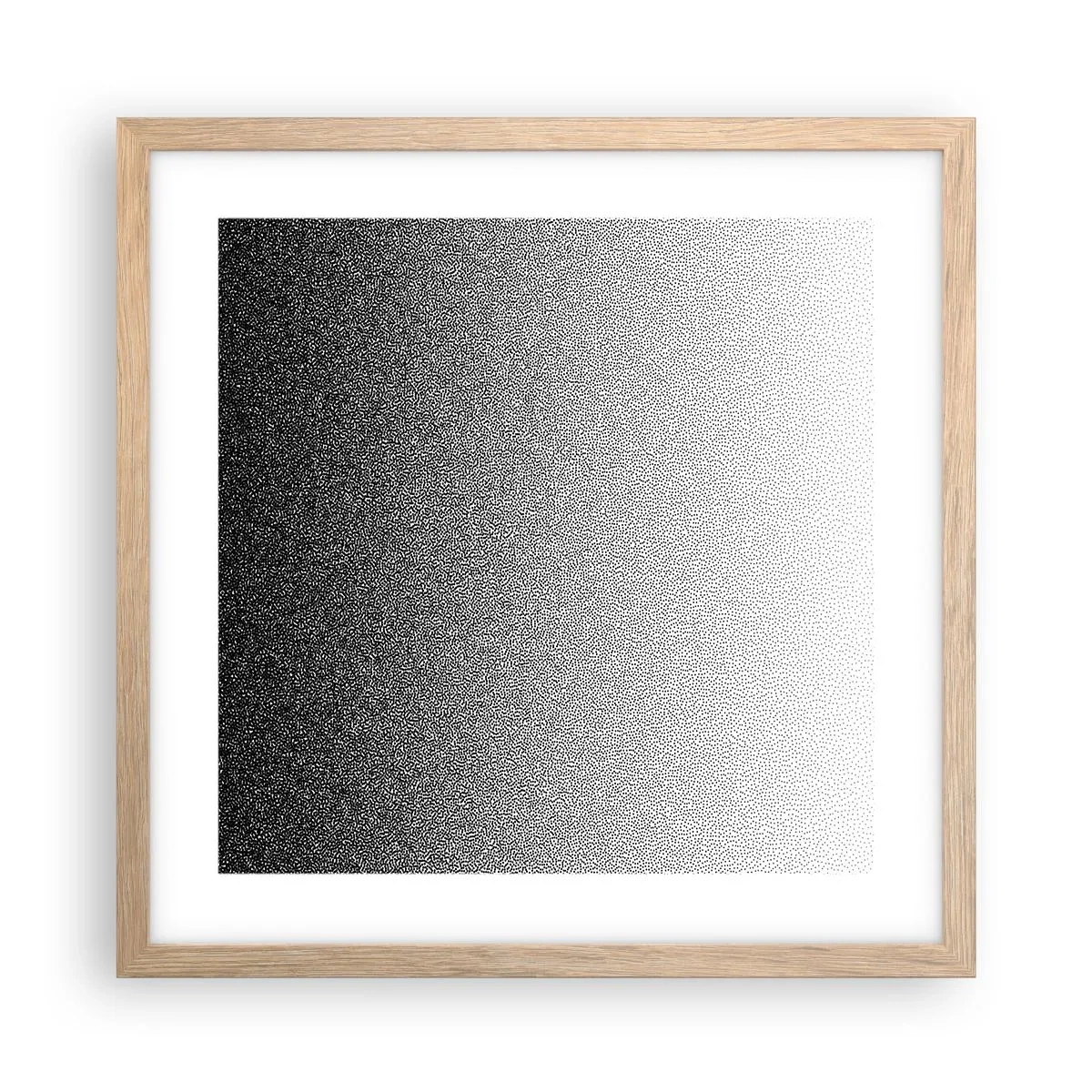 Plagát v ráme zo svetlého duba - Smerom ku svetlu - 40x40 cm