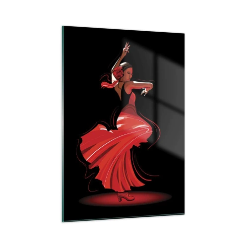 Obraz na skle - Horúca duša flamenco - 50x70 cm