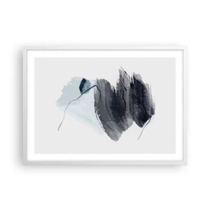 Plagát v bielom ráme - Intenzita a pohyb - 70x50 cm