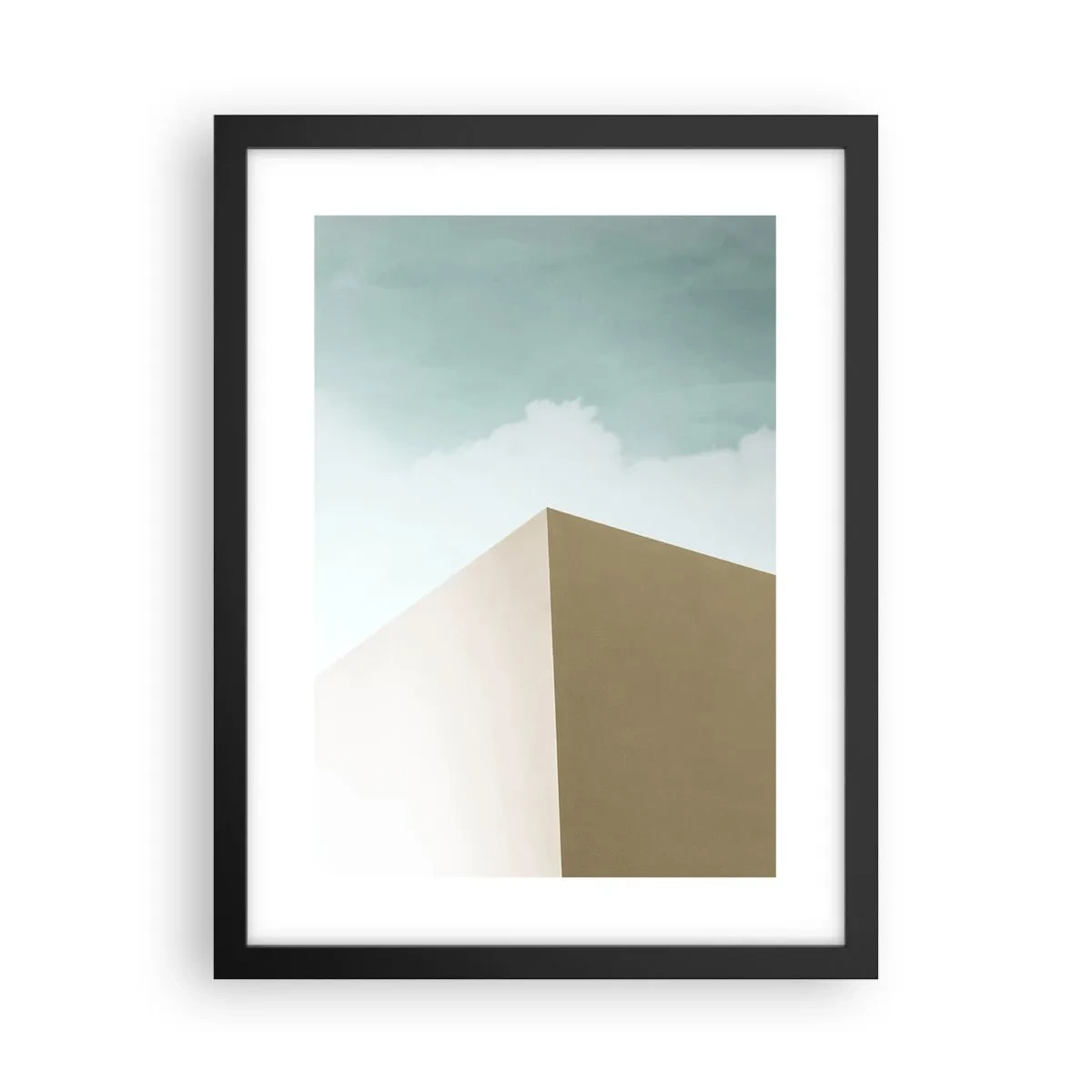 Plagát v čiernom ráme - Geometria slnečného leta - 30x40 cm