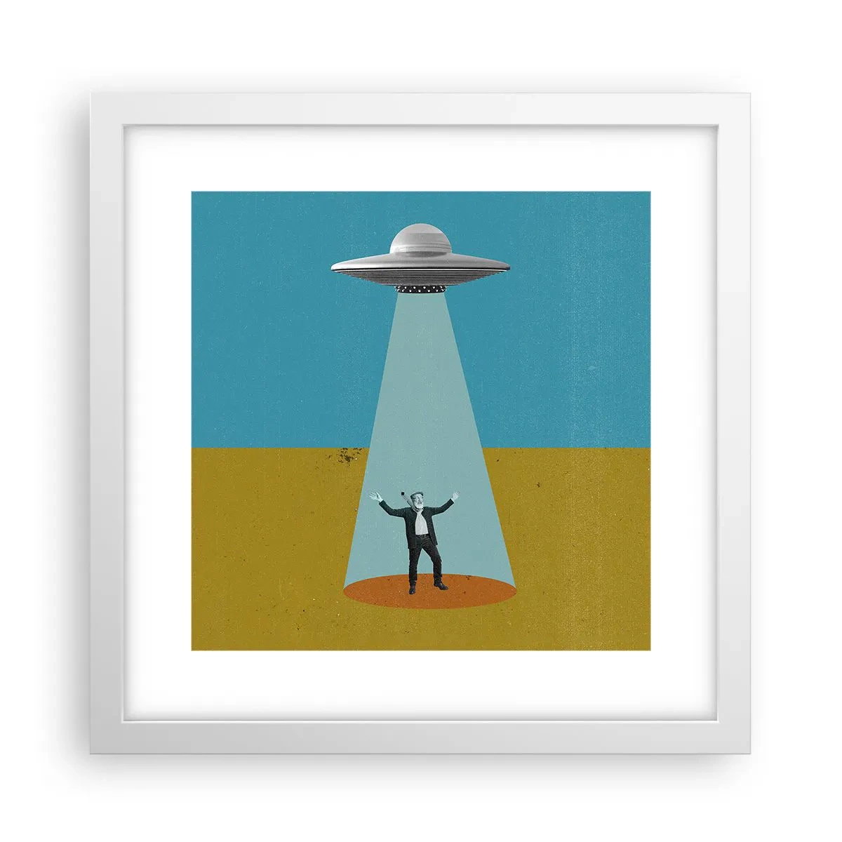 Plagát v bielom ráme - Blízke stretnutie - 30x30 cm