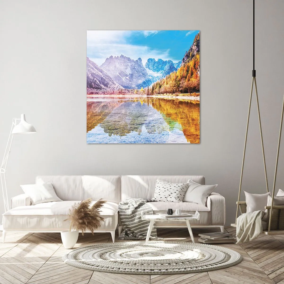 Obraz na plátne - A v horách už je jeseň - 70x70 cm