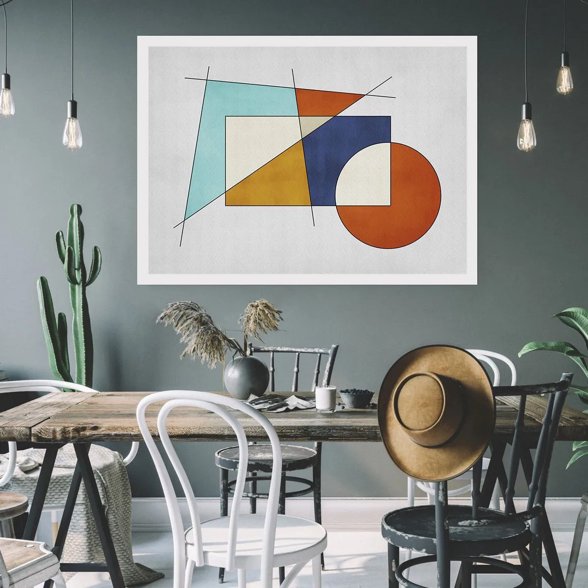 Plagát - Abstrakcia: modernistická zábava - 100x70 cm