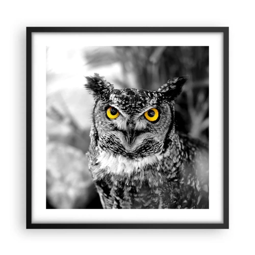 Plagát v čiernom ráme - Nič sa neschová - 50x50 cm