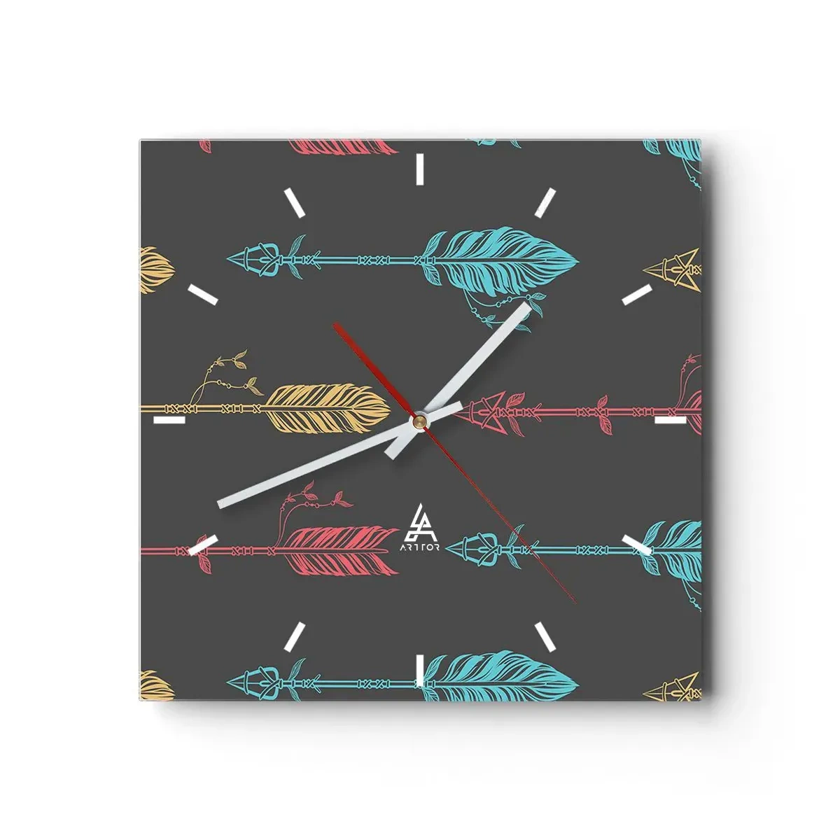 Nástenné hodiny - Do jednej rady - 40x40 cm