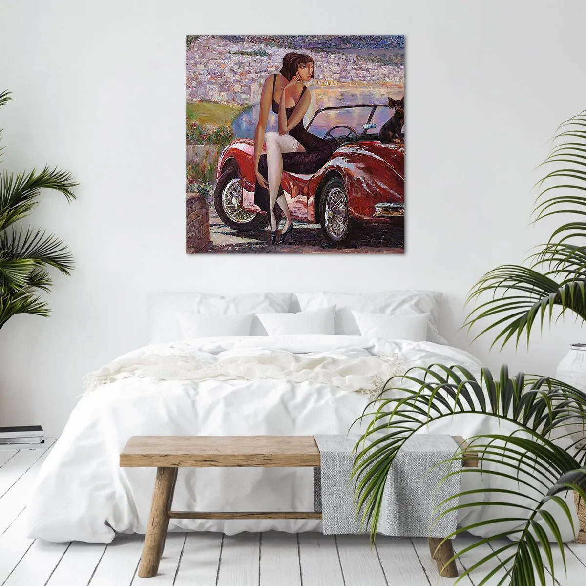 Obraz na plátne - Leto? Len na Riviére - 40x40 cm