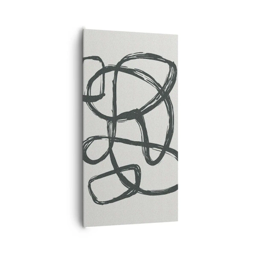 Obraz na plátne - Abstrakcie v slučke - 65x120 cm