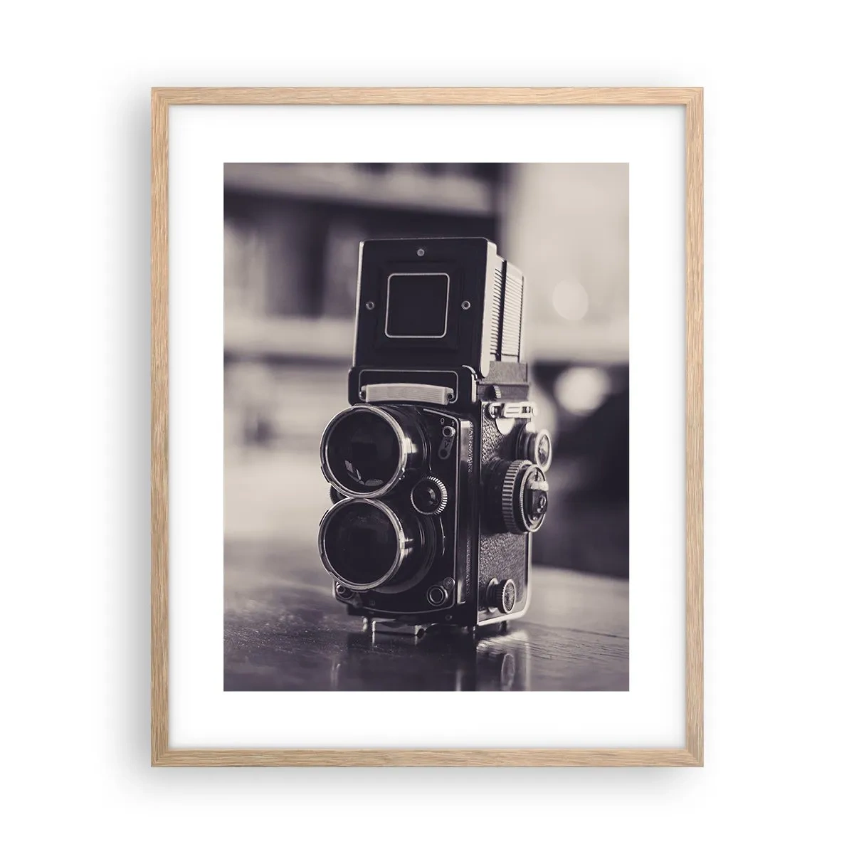 Plagát v ráme zo svetlého duba - Kúzlo starej fotografie - 40x50 cm