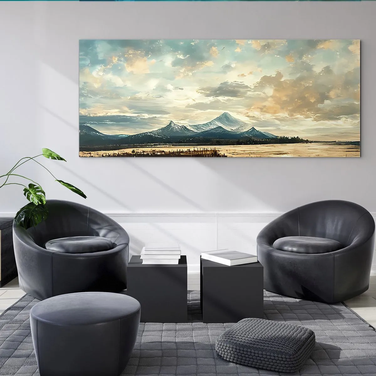 Obraz na skle - Pod ochranou neba - 90x30 cm