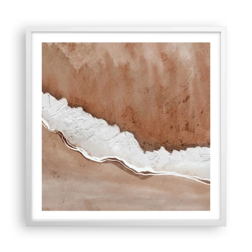 Plagát v bielom ráme - V zemitých farbách - 60x60 cm