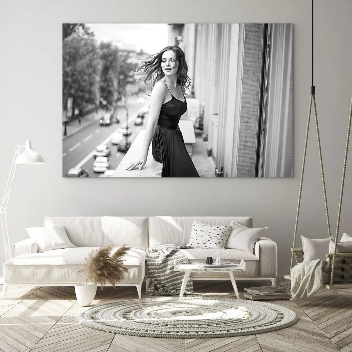 Obraz na skle - Určite Parížanka - 100x70 cm